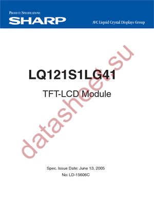 LQ121S1LG41 datasheet  